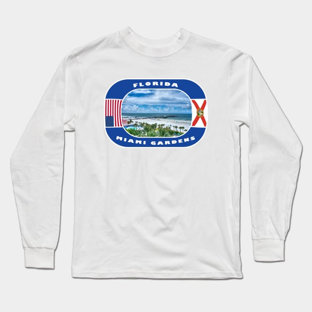 Florida, Miami Gardens City, USA Long Sleeve T-Shirt by DeluxDesign